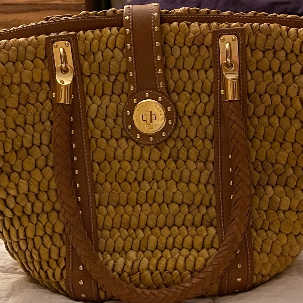 Michael Kors Straw Purse